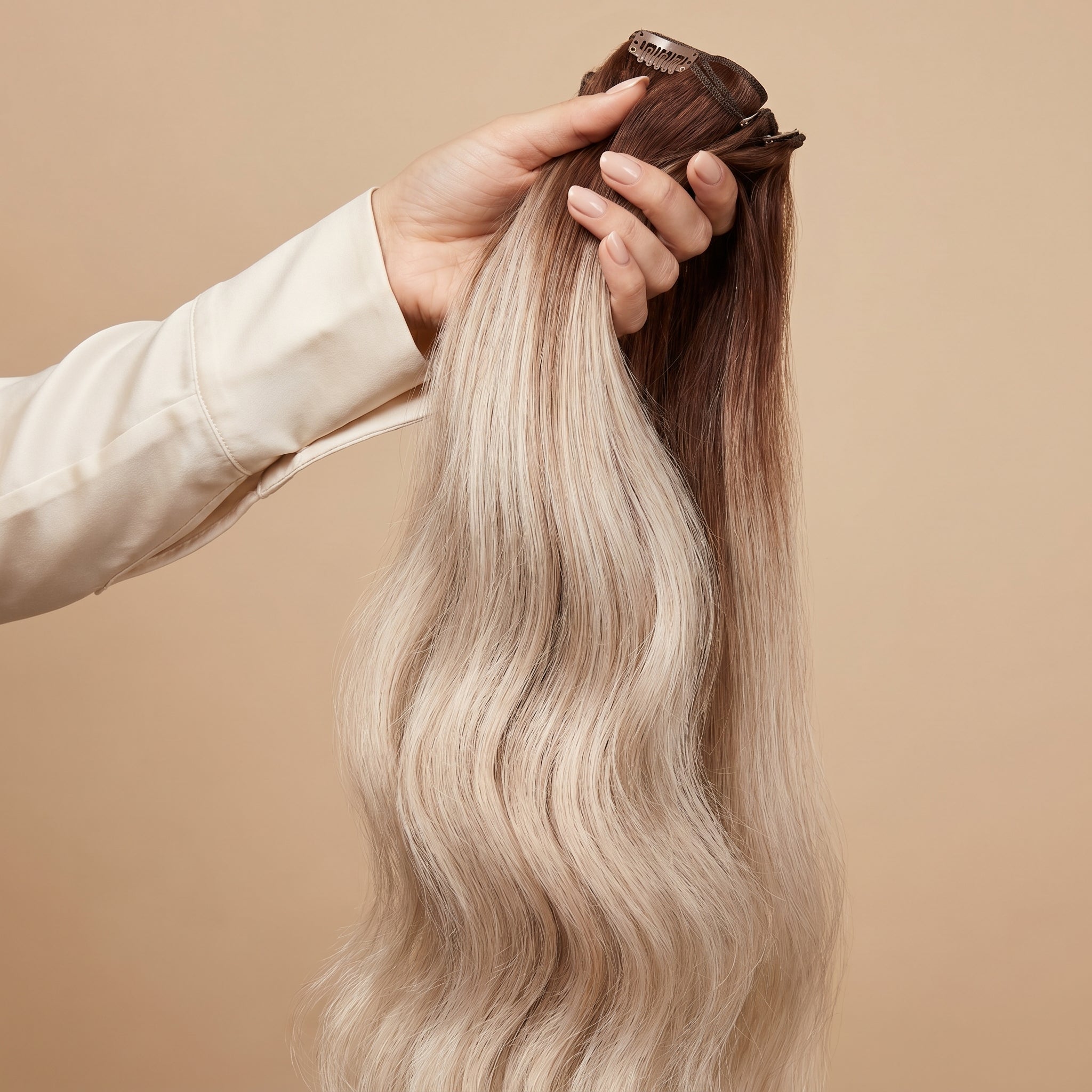 Clip-In Extensions #T7-M60/Ice - Handheld