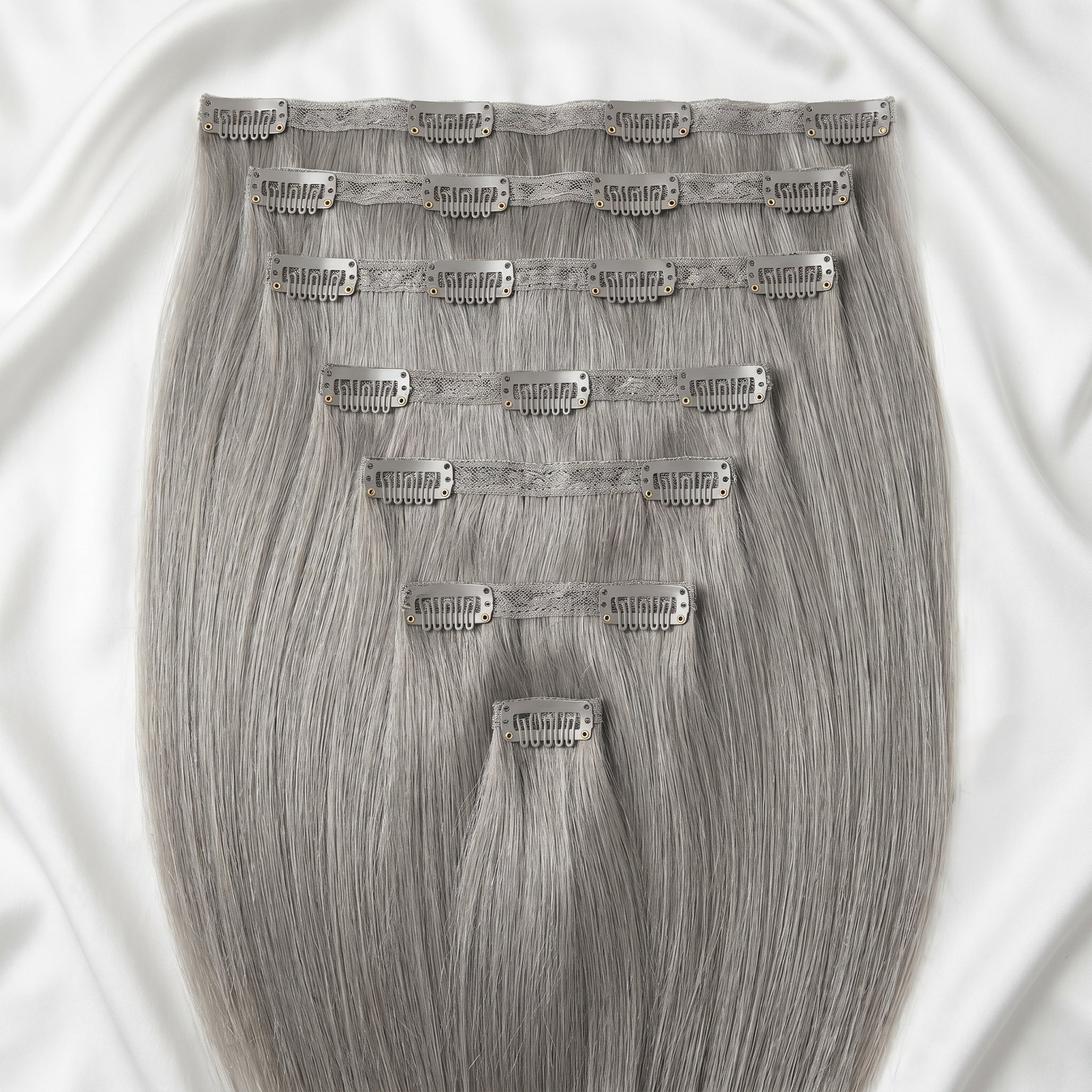 Clip-In Extensions #Grey - Product Set