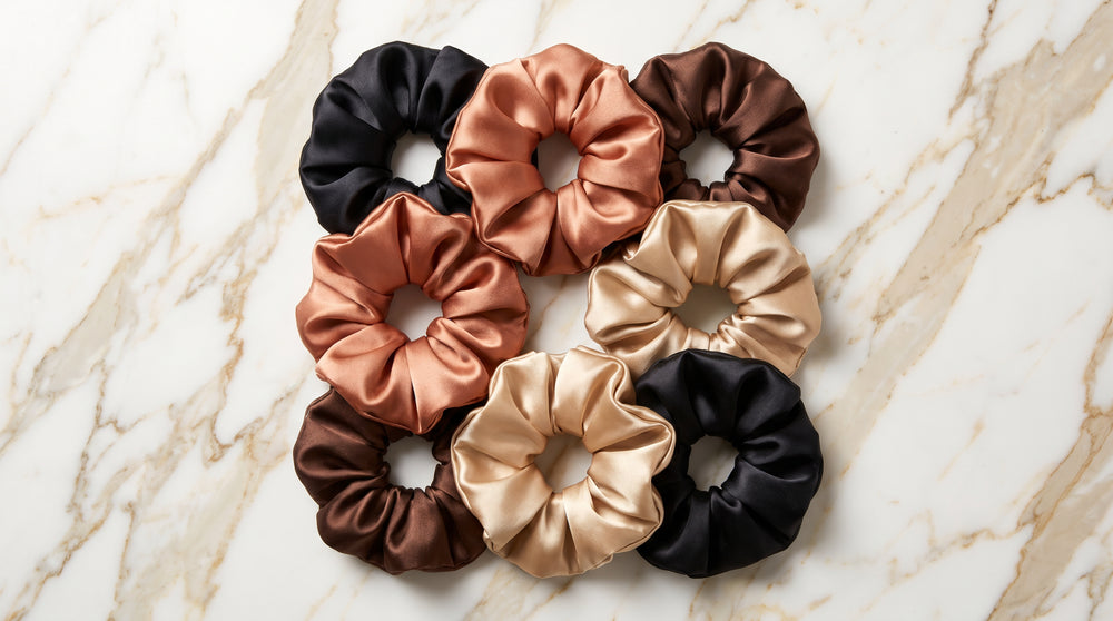 Burve Hair Premium Satin Scrunchie Set - Mixed Set