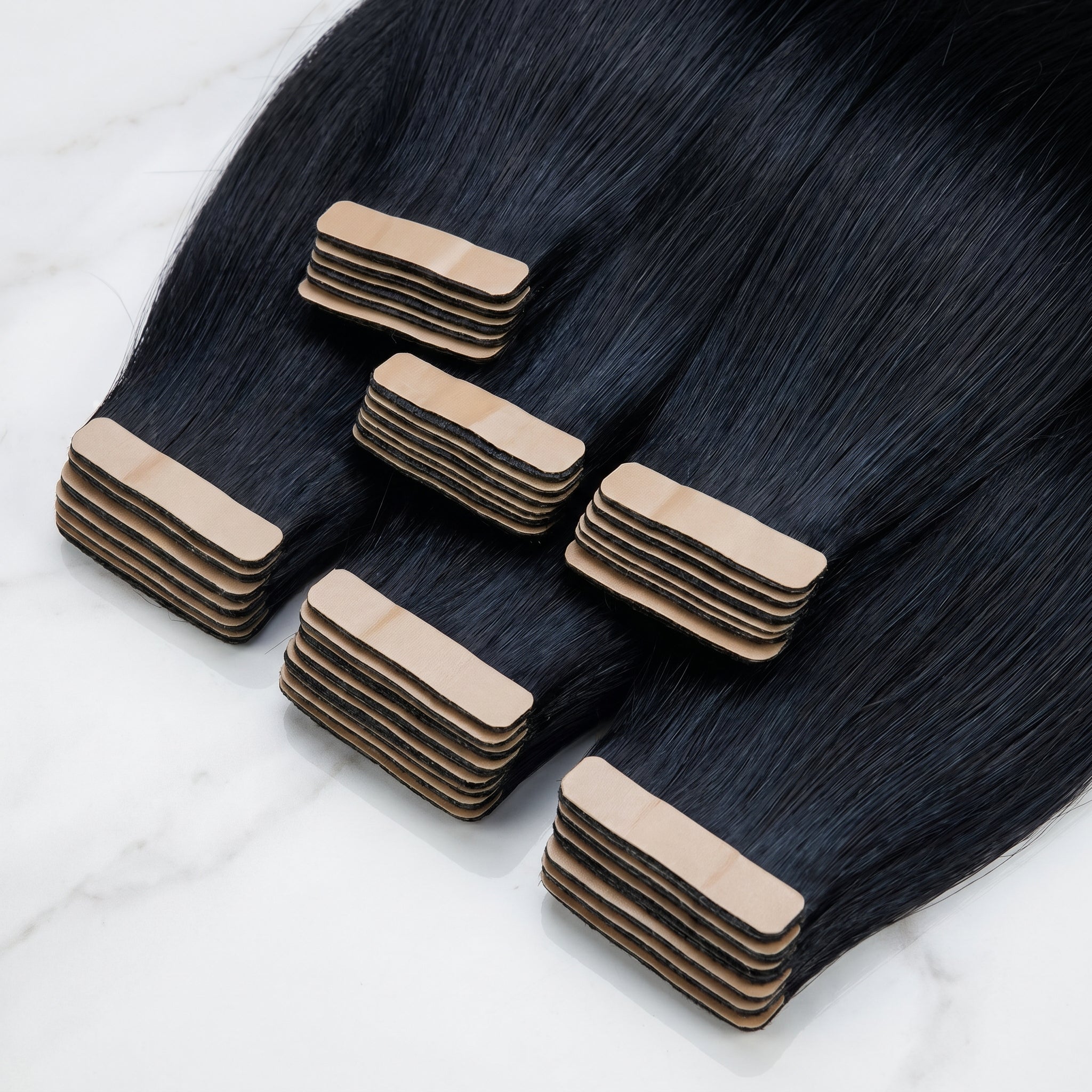 Tape-In Extensions — #1 Jet Black