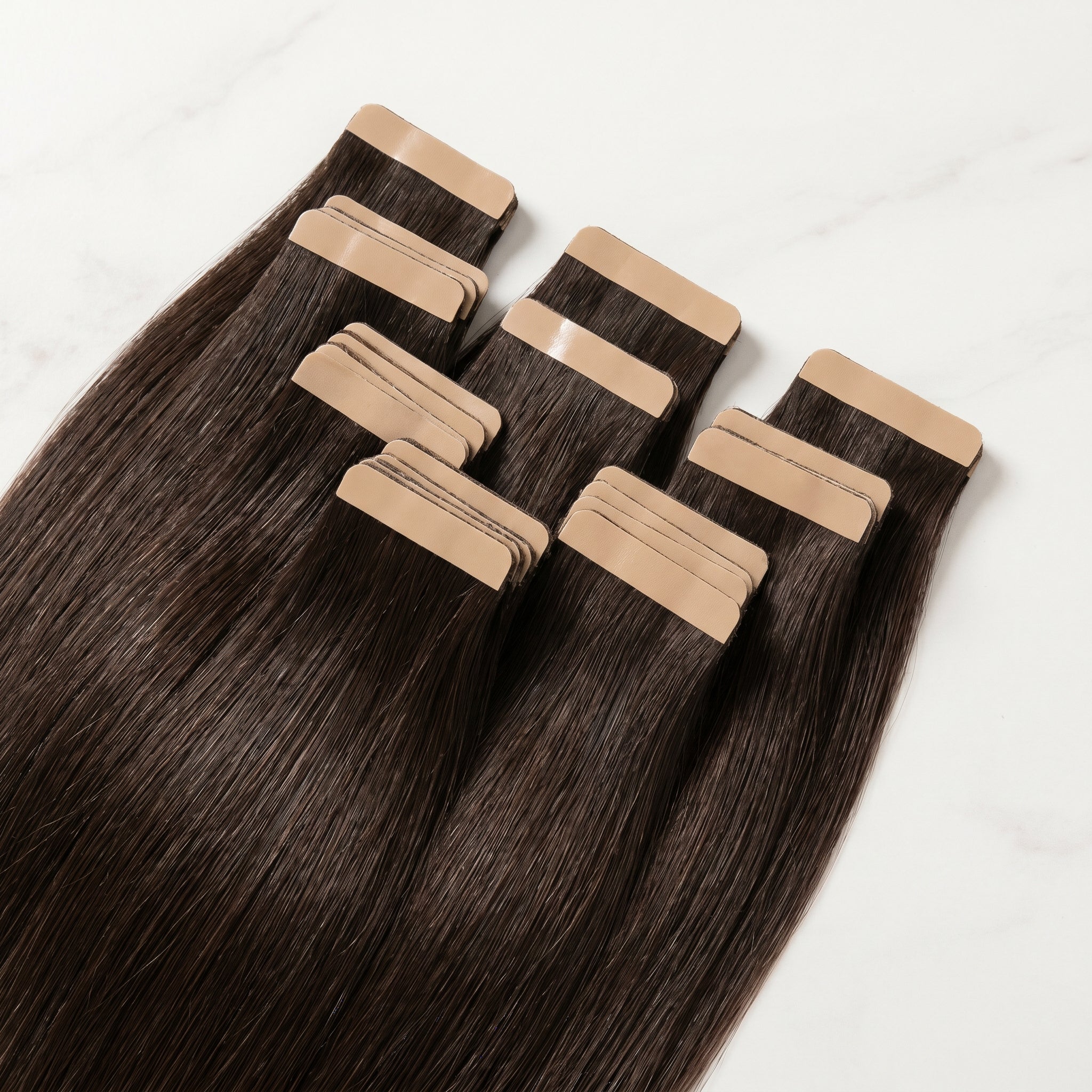 Tape-In Extensions — #2 Darkest Brown