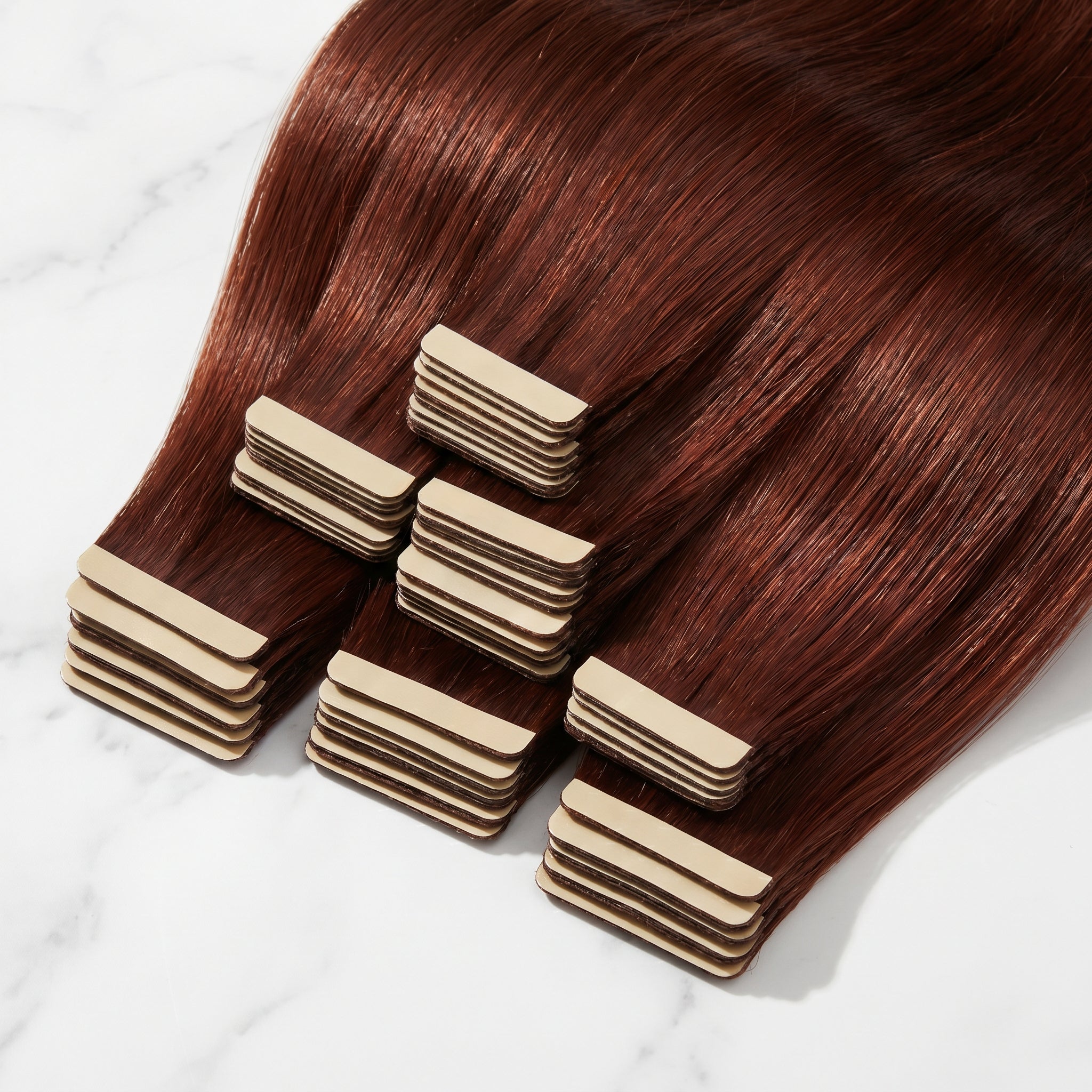 Tape-In Extensions — #33 Dark Auburn
