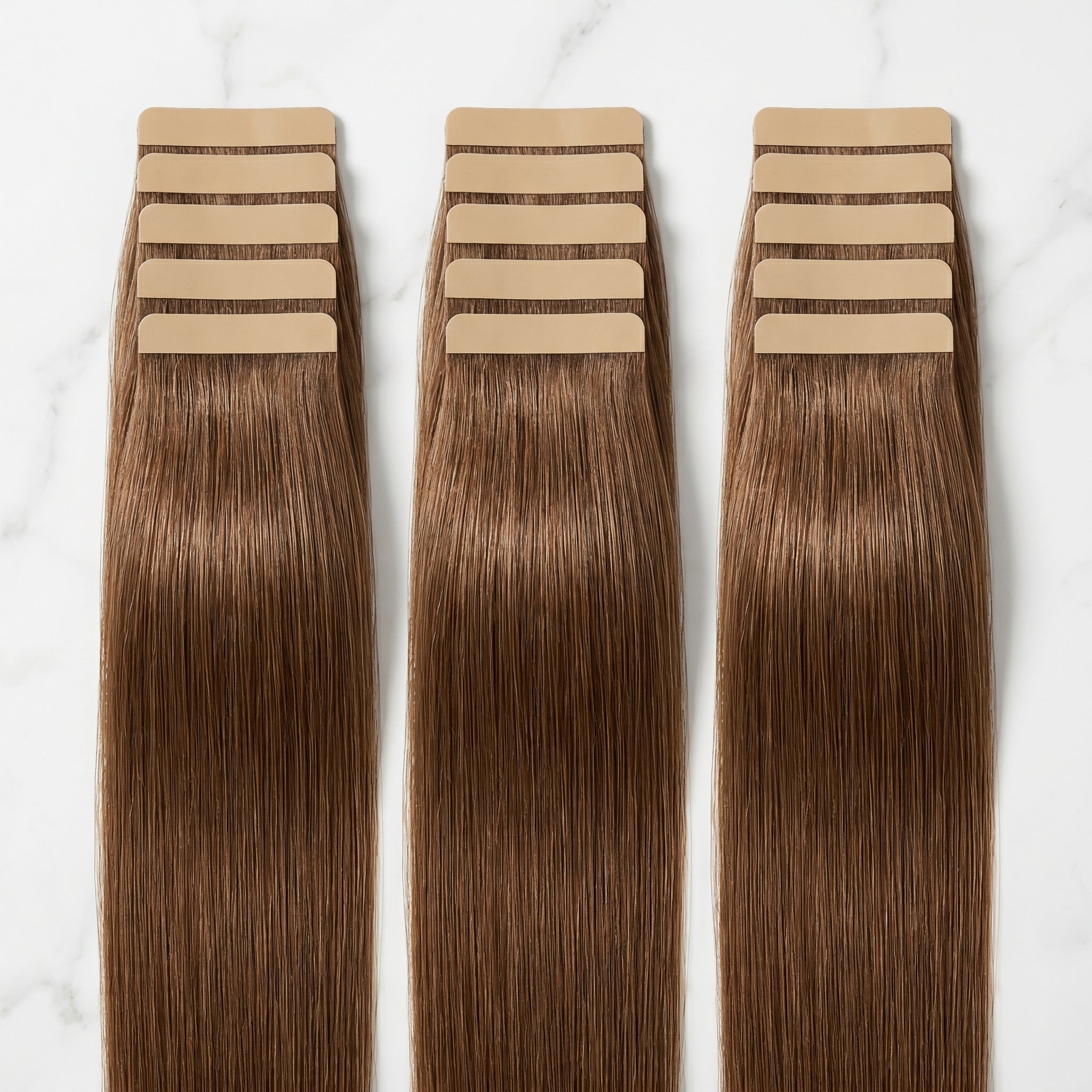 Tape-In Extensions — #5 Medium Brown