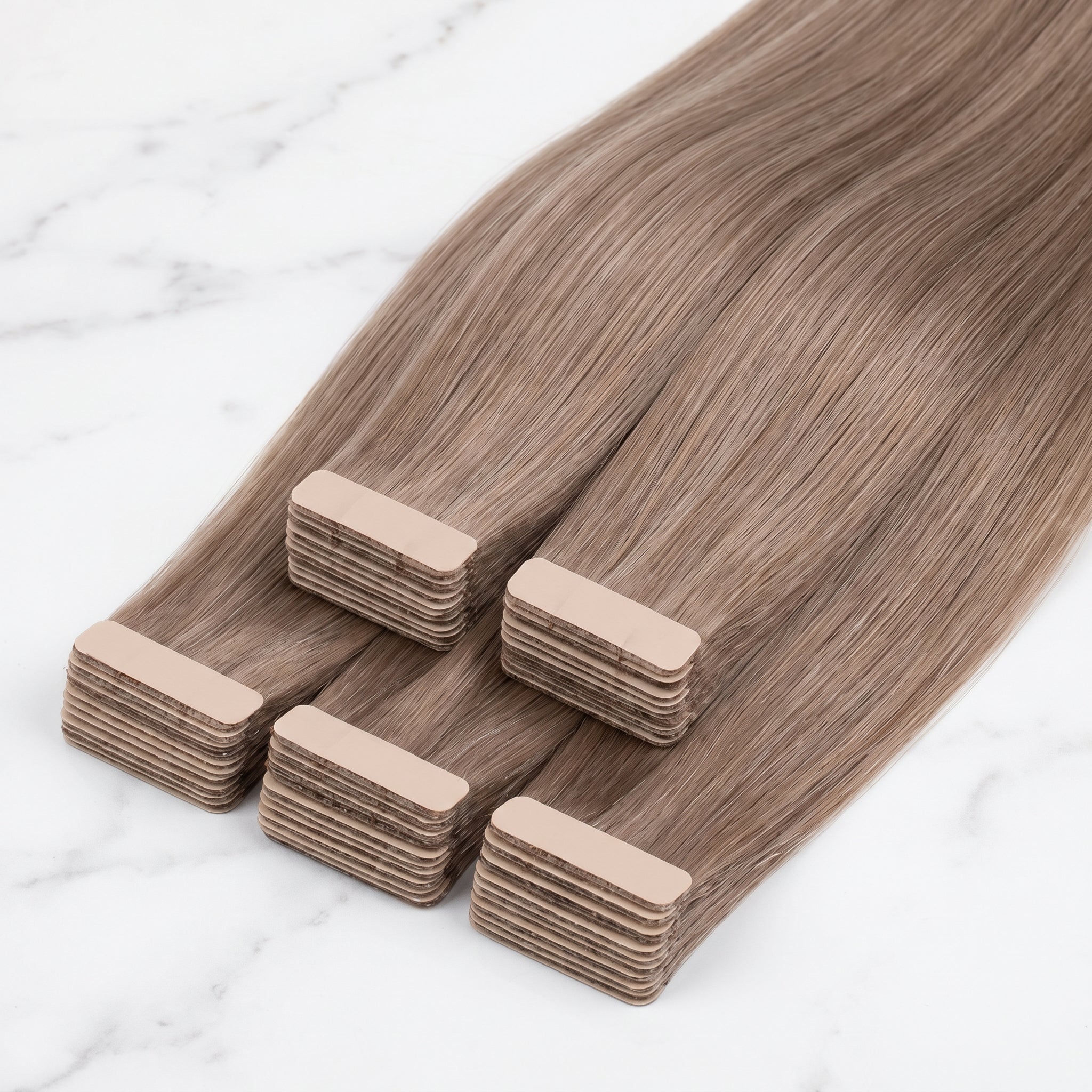 Tape-In Extensions — #8 Ash Brown