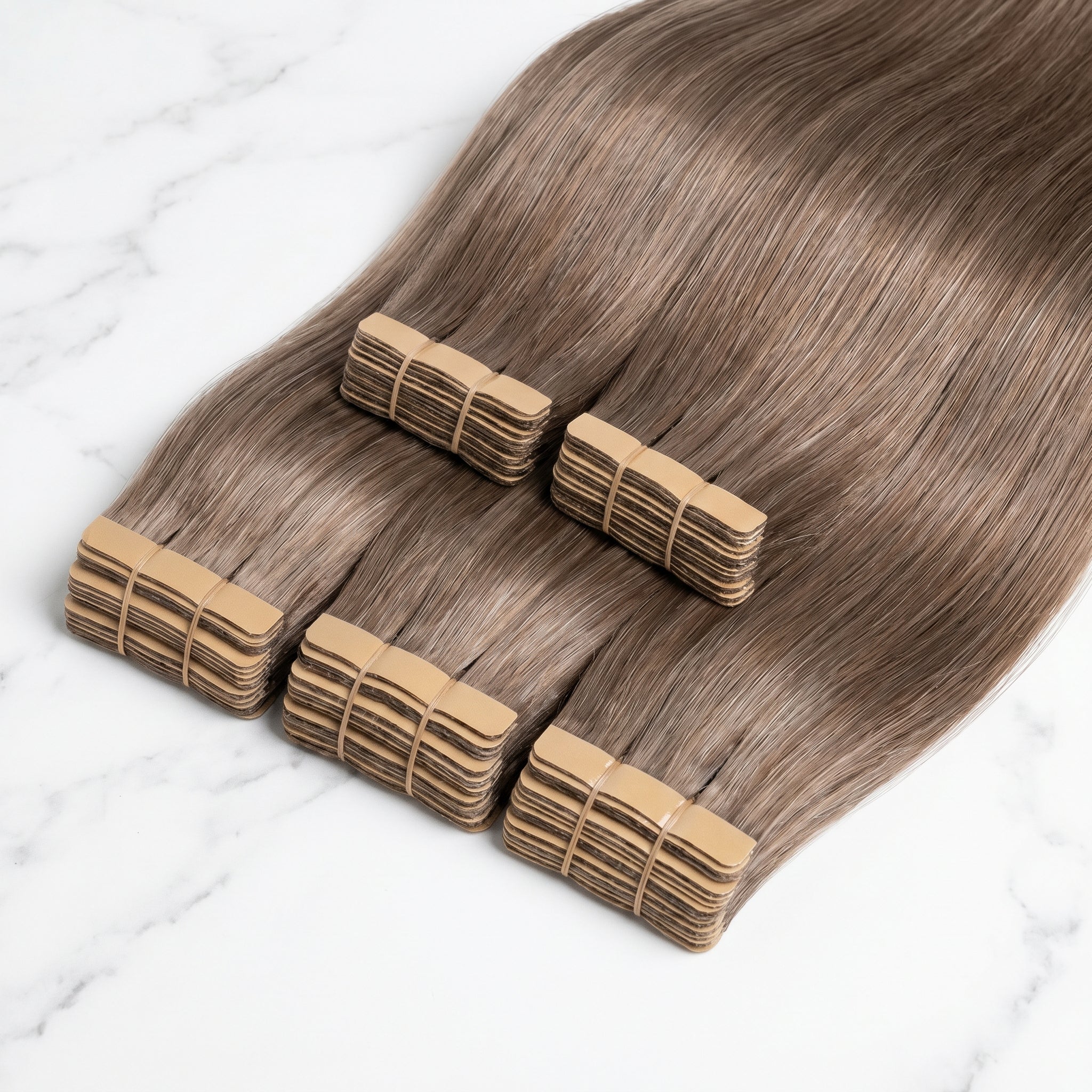 Tape-In Extensions — #8A Light Ash Brown