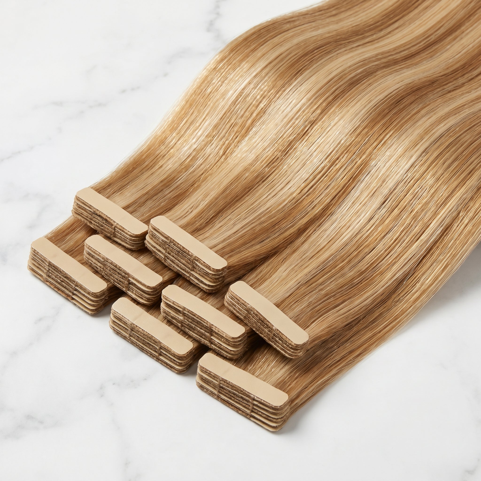 Tape-In Extensions — #P14/22 Dark Blonde & Champagne