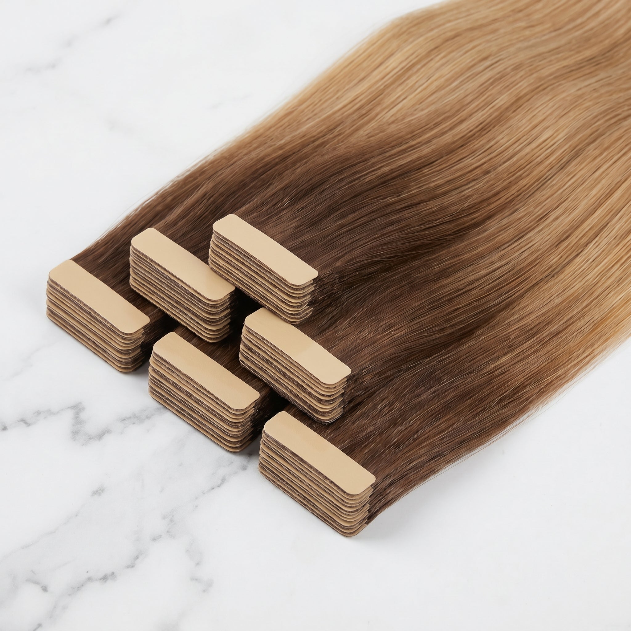 Tape-In Extensions — #T4-27 Chocolate to Honey