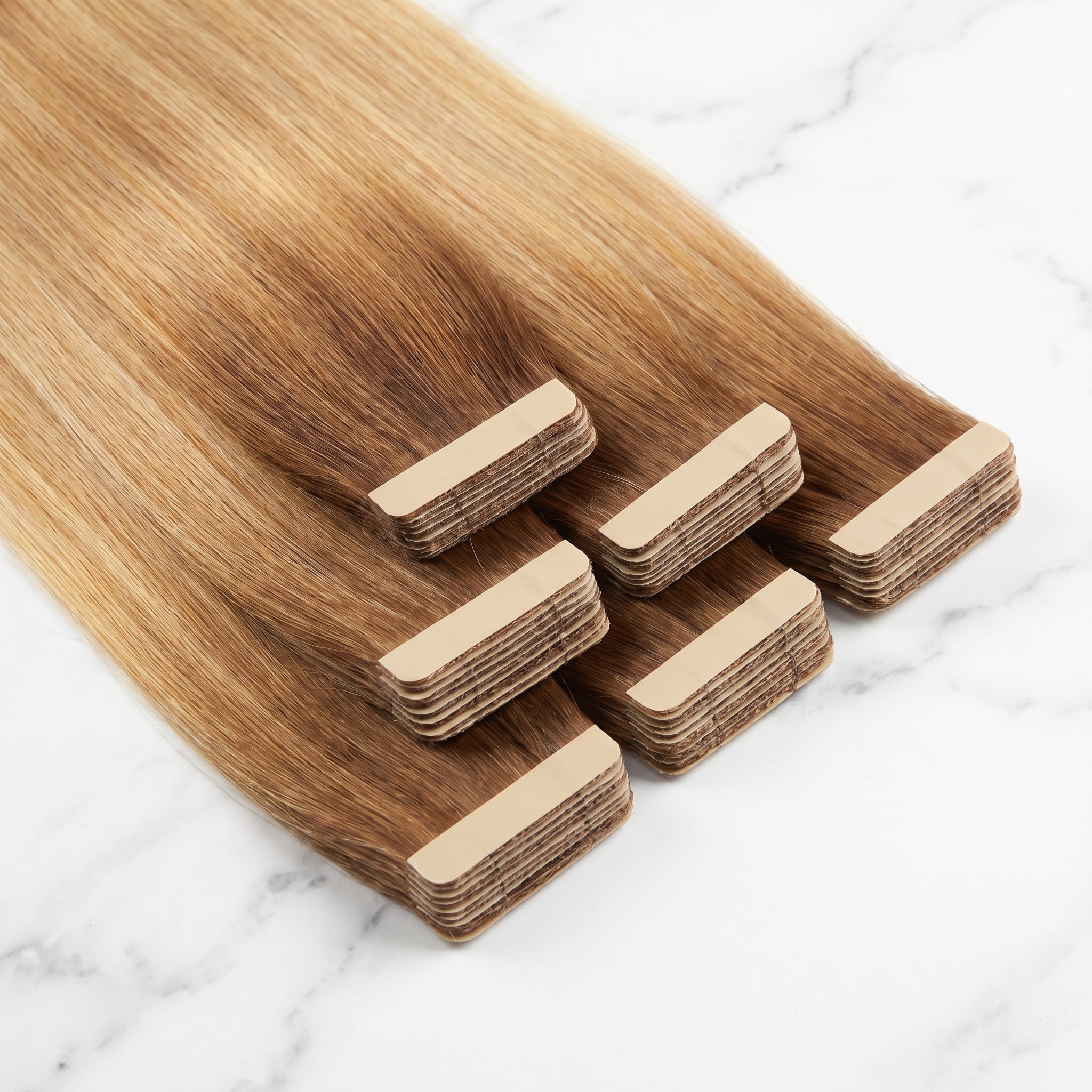 Tape-In Extensions — #T6-22 Chestnut to Champagne